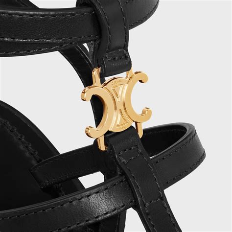 celine strappy sandals|celine triomphe strappy sandals.